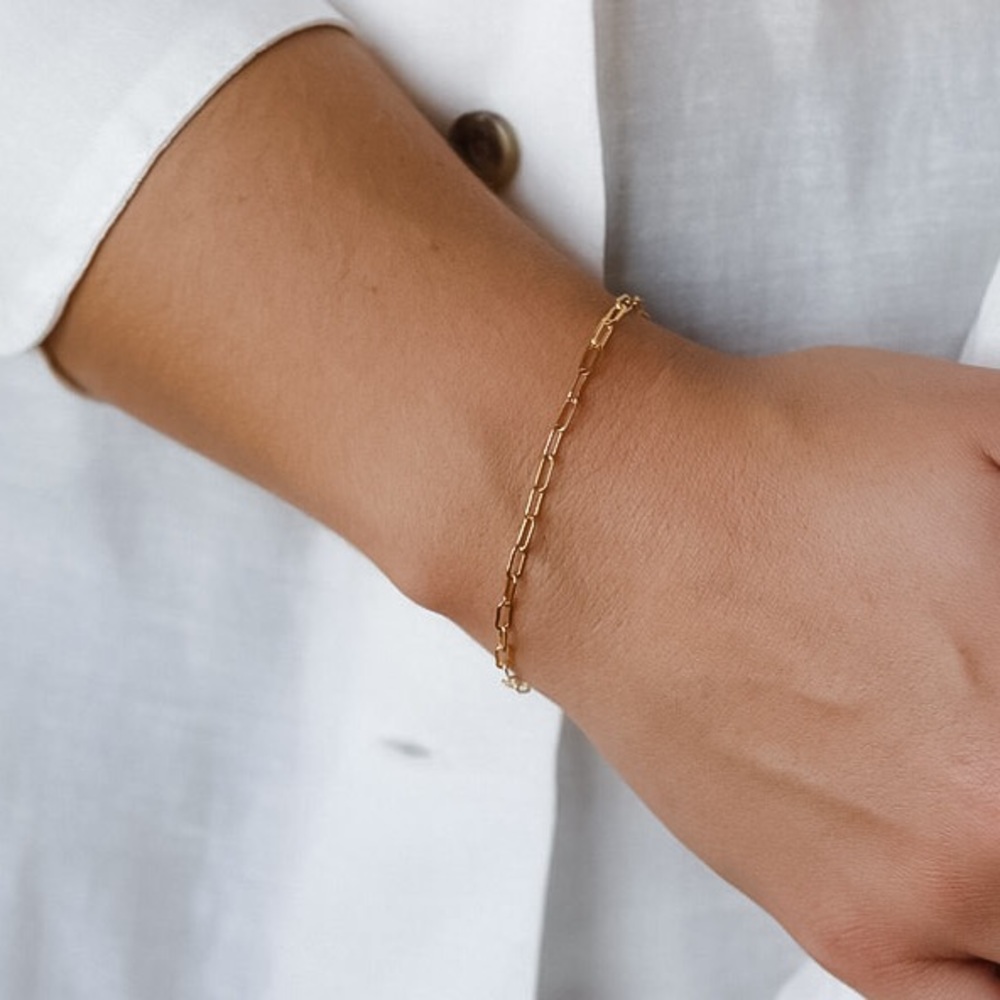 ⚜️𝟯𝟬%𝗢𝗙𝗙 𝗯𝘂𝗻𝗱𝗹𝗲𝘀 𝟯+⚜️ NEW Paperclip Steel Bracelet - Picture 5 of 16